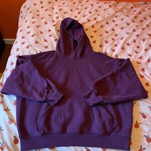 TNA cozy AF fleece cropped hoodie size 3
